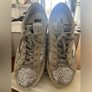 Golden Goose glitter sneakers size 9.5. Great condition worn less them 10 times.